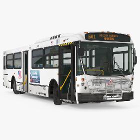 Bus Nabi Model 416 Rigged model